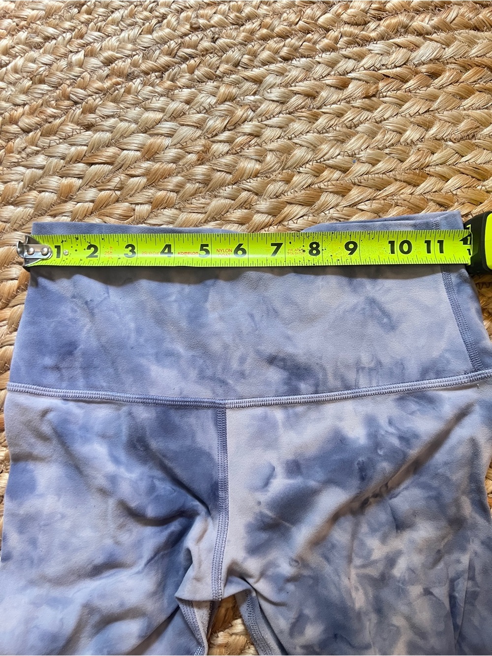 Lululemon Tie Dye High Rise Leggings Blue Purple Size 6 - Picture 7 of 7